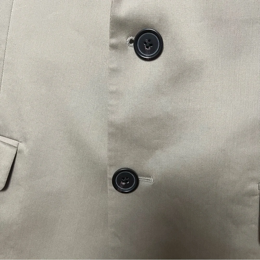 Banana Republic Sport Coat Blazer Cotton Khaki Tan Slim Fit Stretch Men’s 44R‎